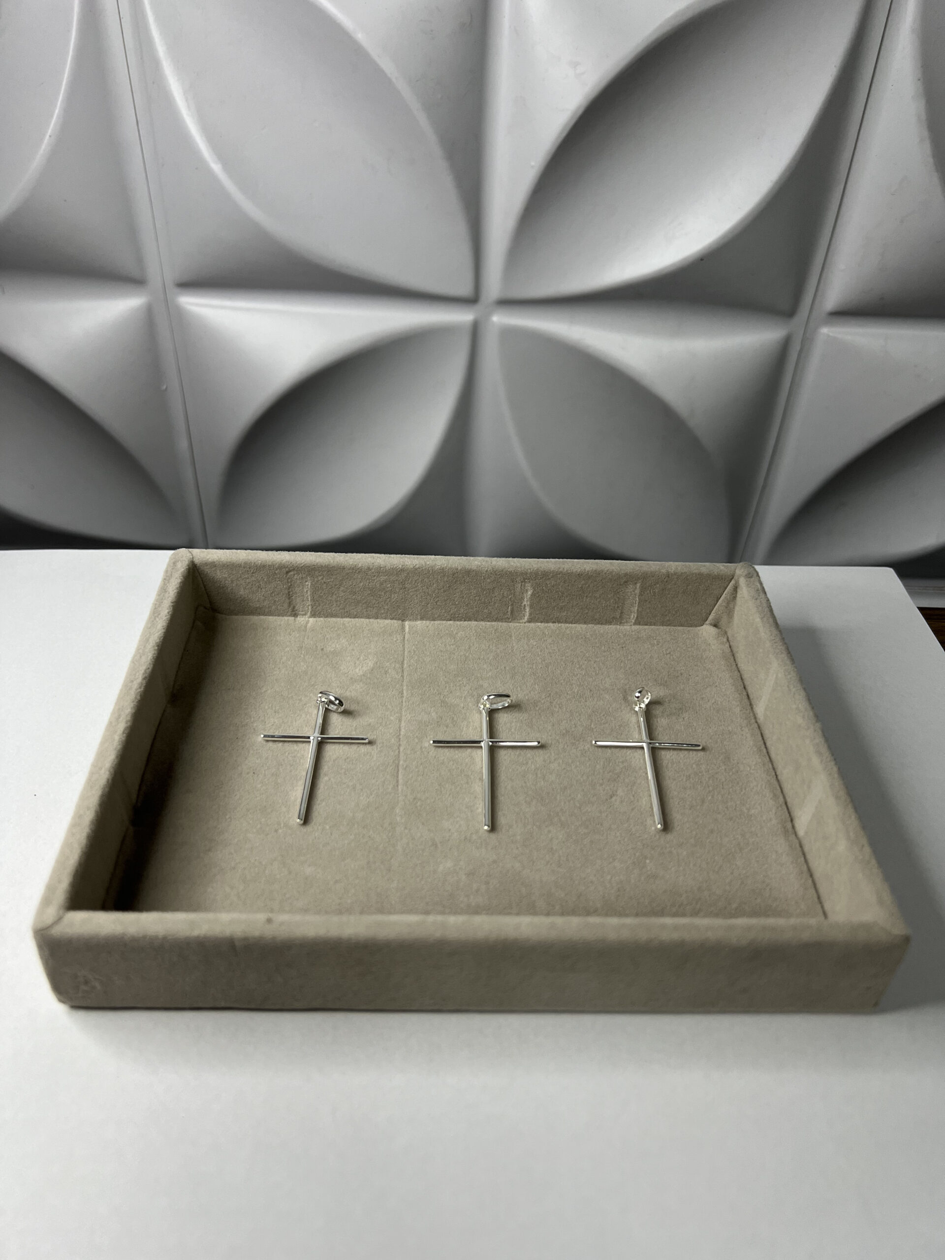 Pingente Cruz Palito Média em Prata 925