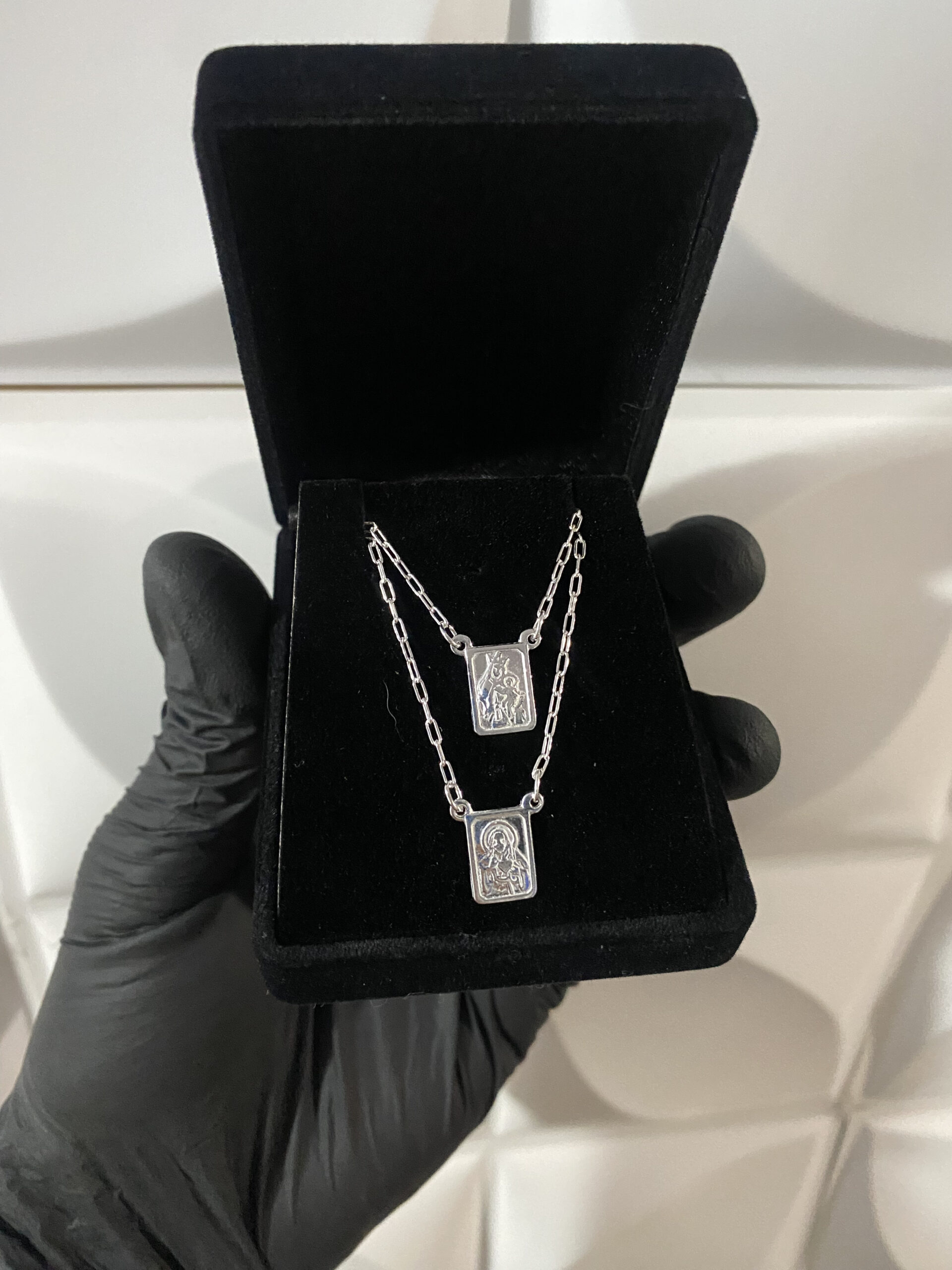 Escapulário tradicional em prata 925