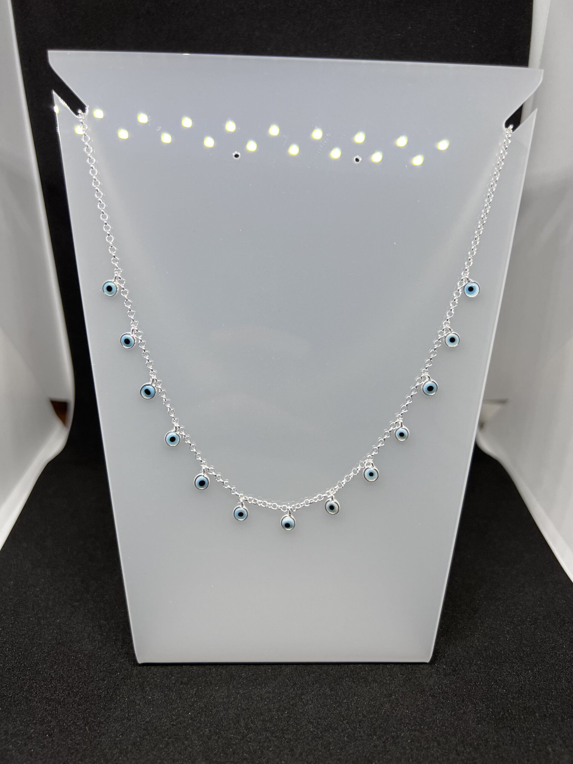 Chocker Olho Grego em prata 925